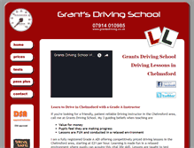 Tablet Screenshot of grantsdriving.co.uk